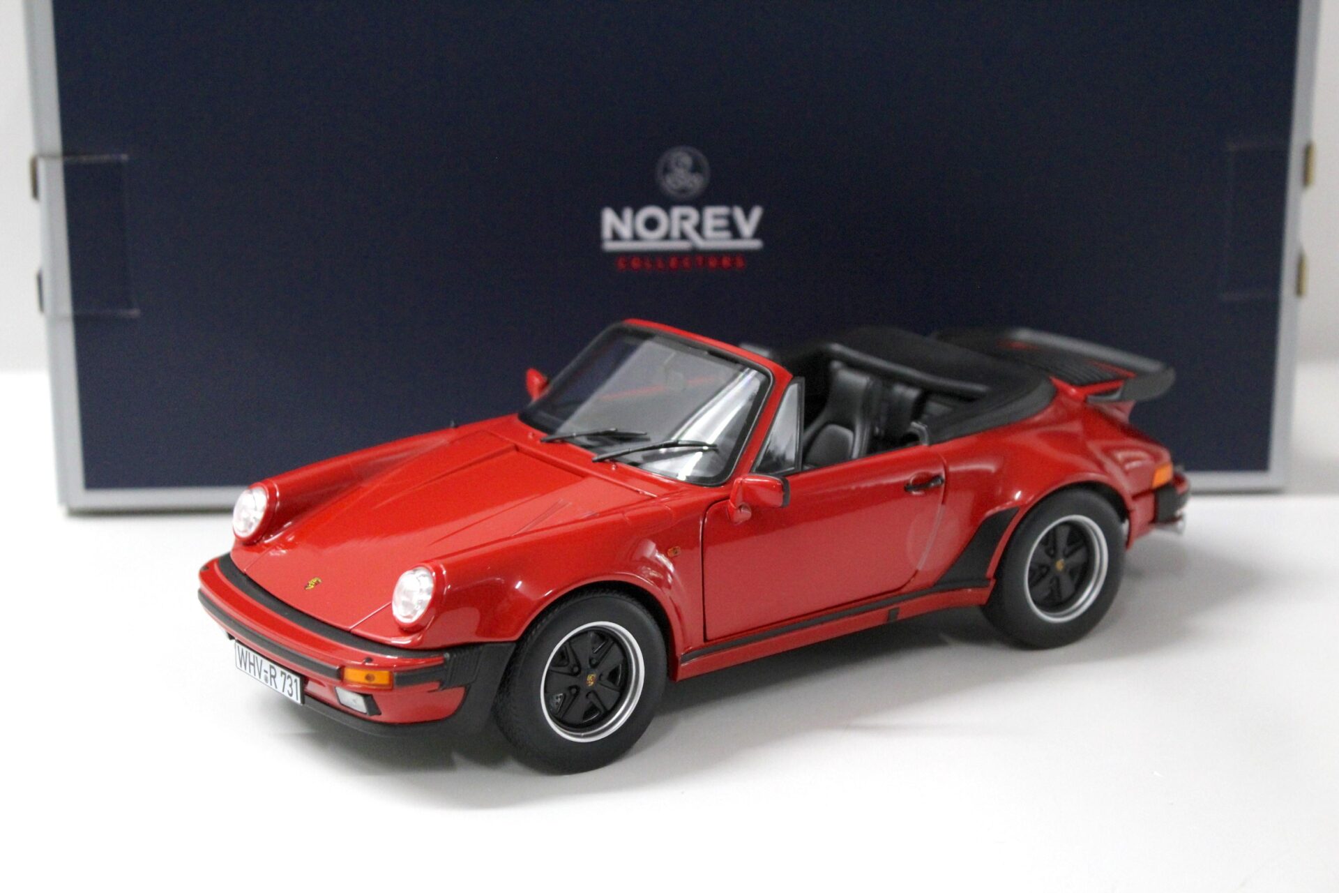 1:18 Norev Porsche 911 Turbo Cabriolet G-Modell red 1987