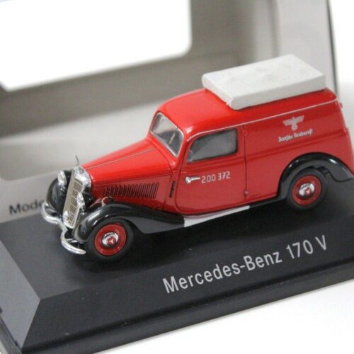 1:43 Schuco Mercedes 170V box German Reichspost red - Image 1
