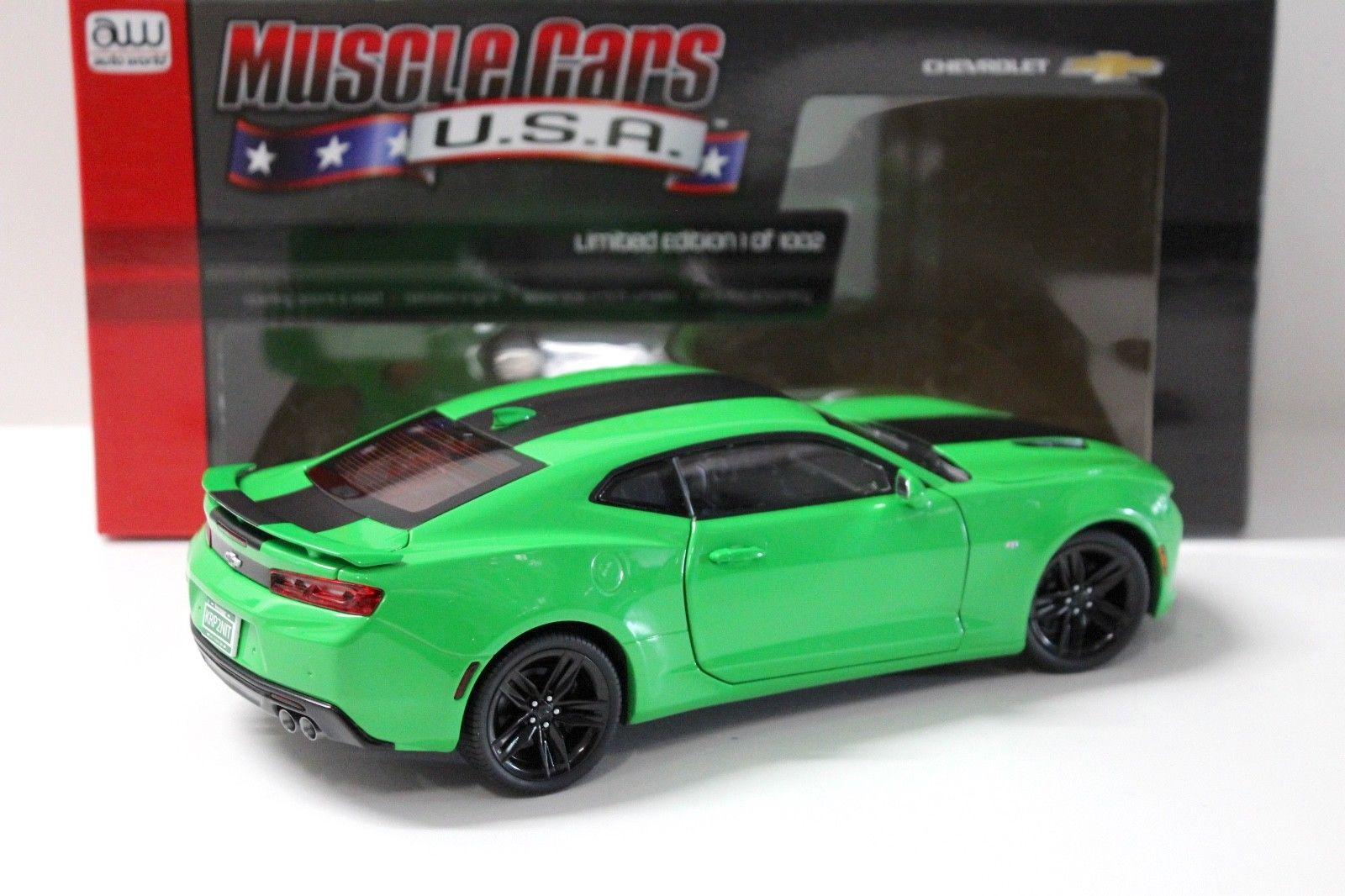 1:18 AUTO World Chevrolet Camaro SS 2017 Krypton green