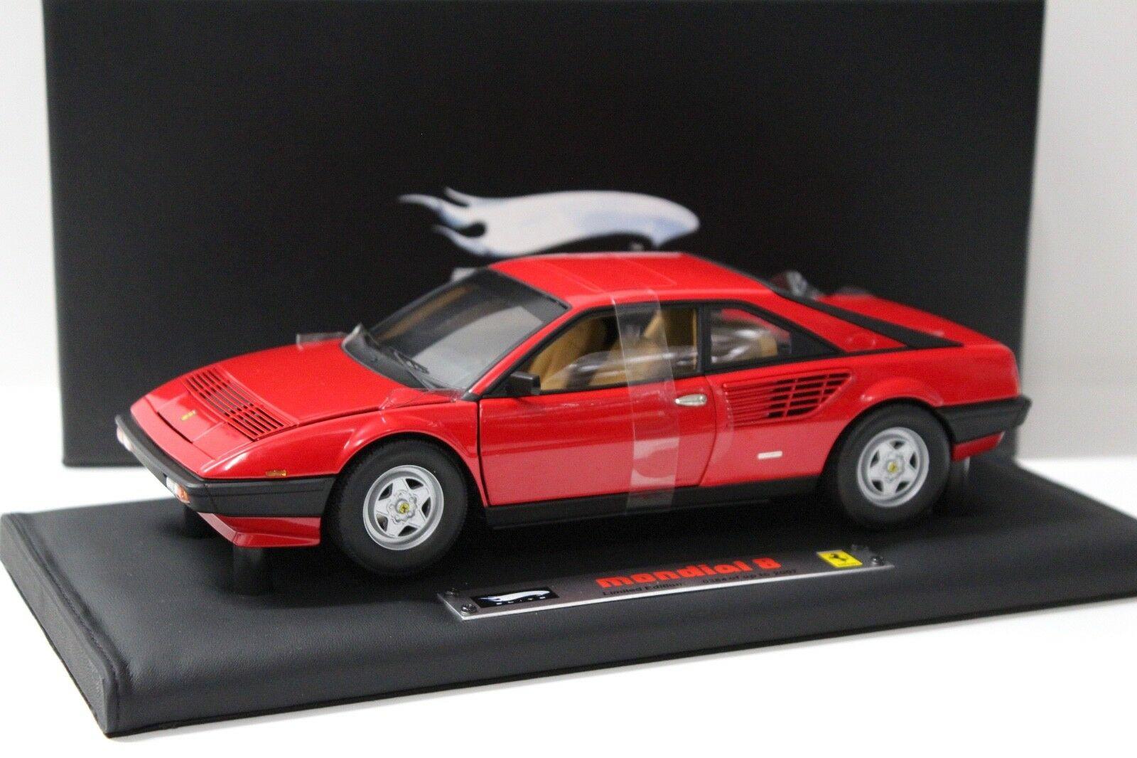 ID 45577 orig 2.jpg 1:18 Hot Wheels SUPER Elite Ferrari Mondial 8 red *LEATHER BASE*