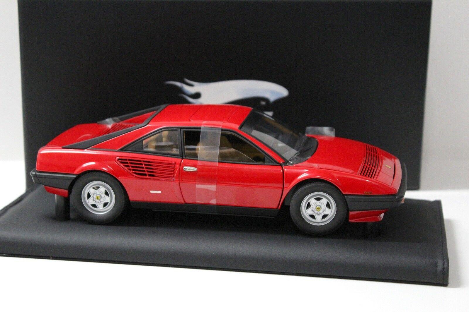 1:18 Hot Wheels SUPER Elite Ferrari Mondial 8 red *LEATHER BASE*