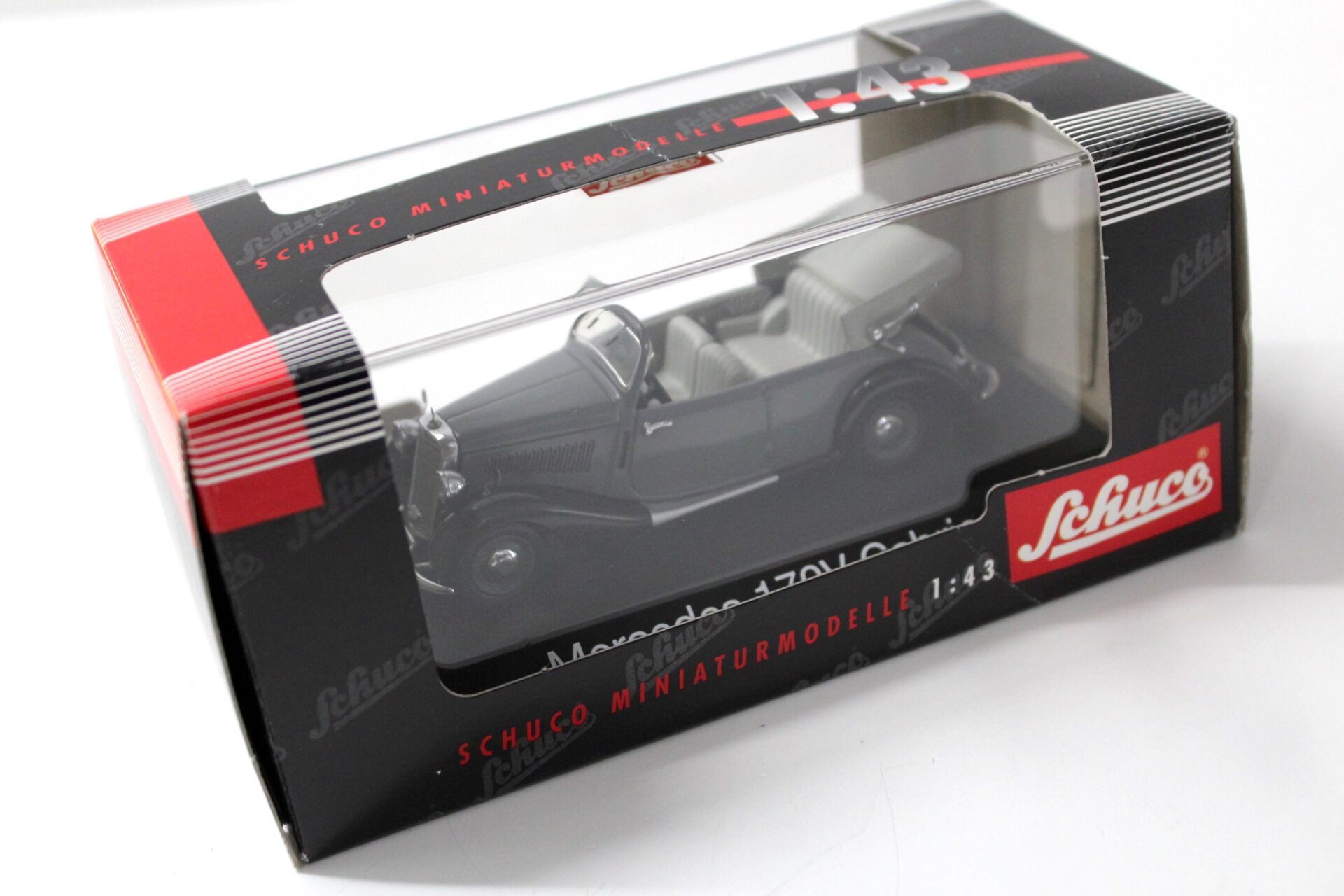 1:43 Schuco Mercedes 170V Cabriolet open Top grey/ black