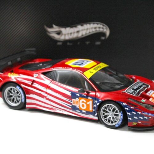 1:18 Hot Wheels Elite Ferrari 458 Italia GT2 LM 2012 AF Corse #61AM