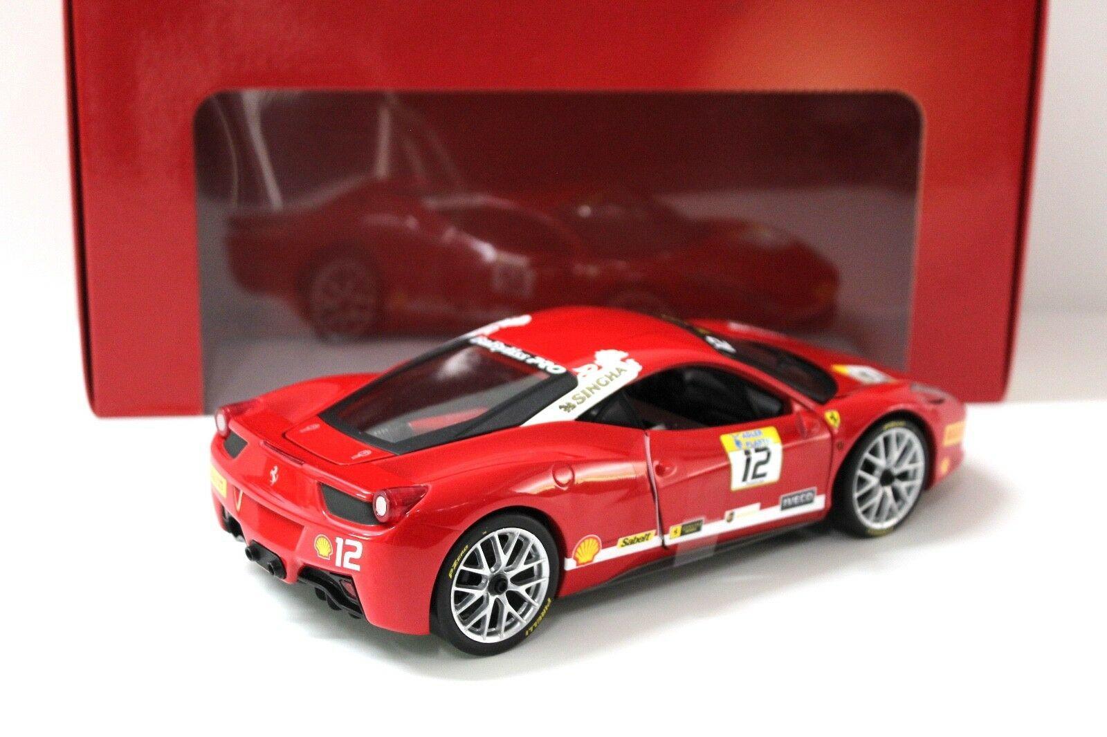 1:18 Hot Wheels Ferrari 458 Challenge 2011 red #12