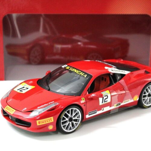 1:18 Hot Wheels Ferrari 458 Challenge 2011 red #12