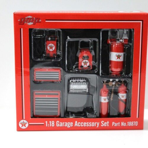 1:18 GMP TEXACO Shop Tool Accessory SET Zubehör red