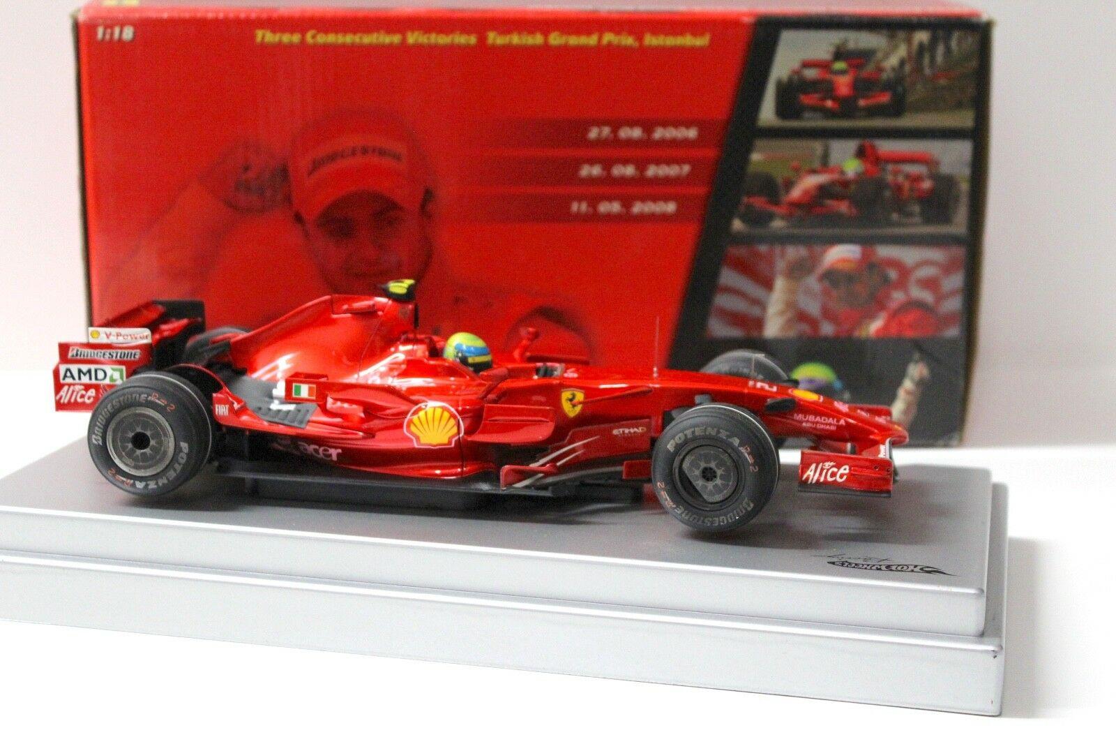1:18 Hot Wheels Ferrari F1 F2008 Turkish GP Victories Massa