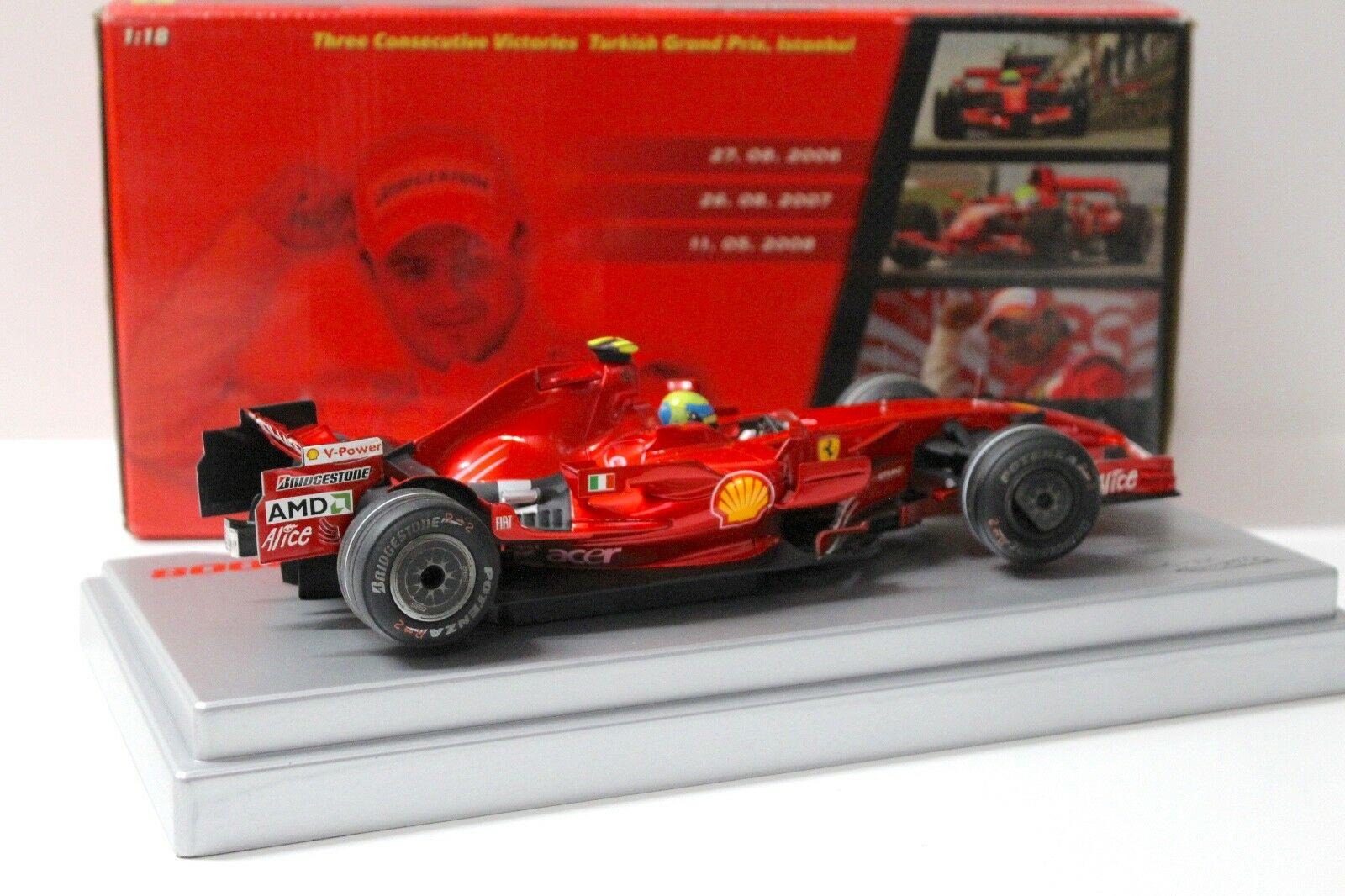 1:18 Hot Wheels Ferrari F1 F2008 Turkish GP Victories Massa