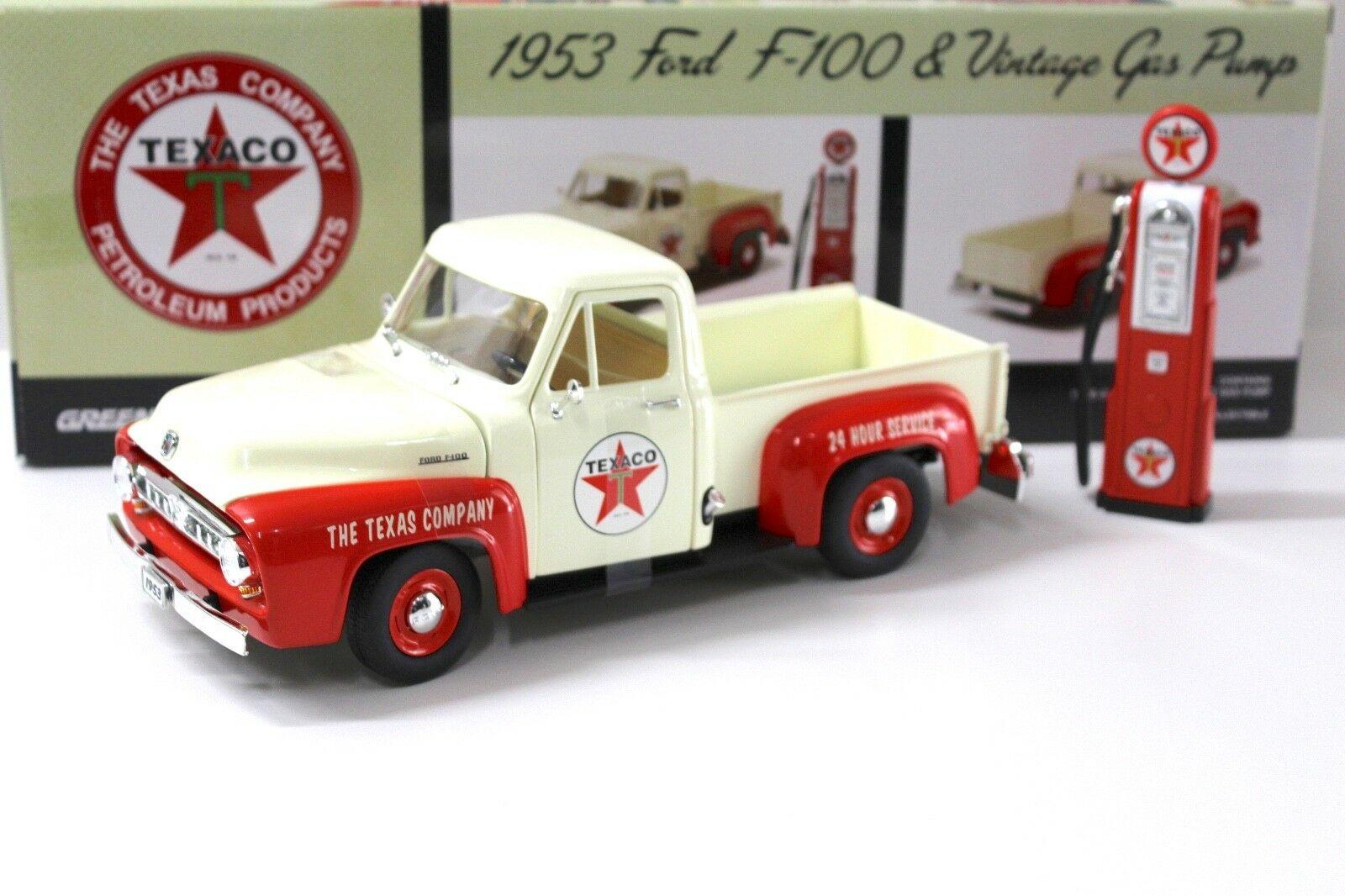 1:18 Greenlight Ford F-100 Pick-UP *TEXACO* + Gas Pump