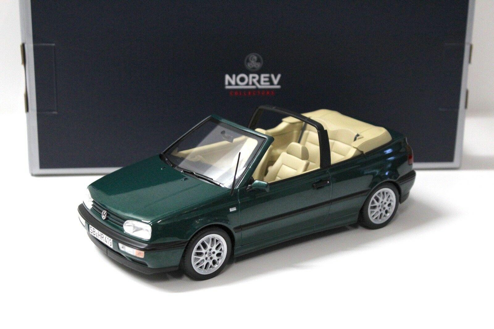 1:18 Norev VW Golf 3 III Cabriolet dark green