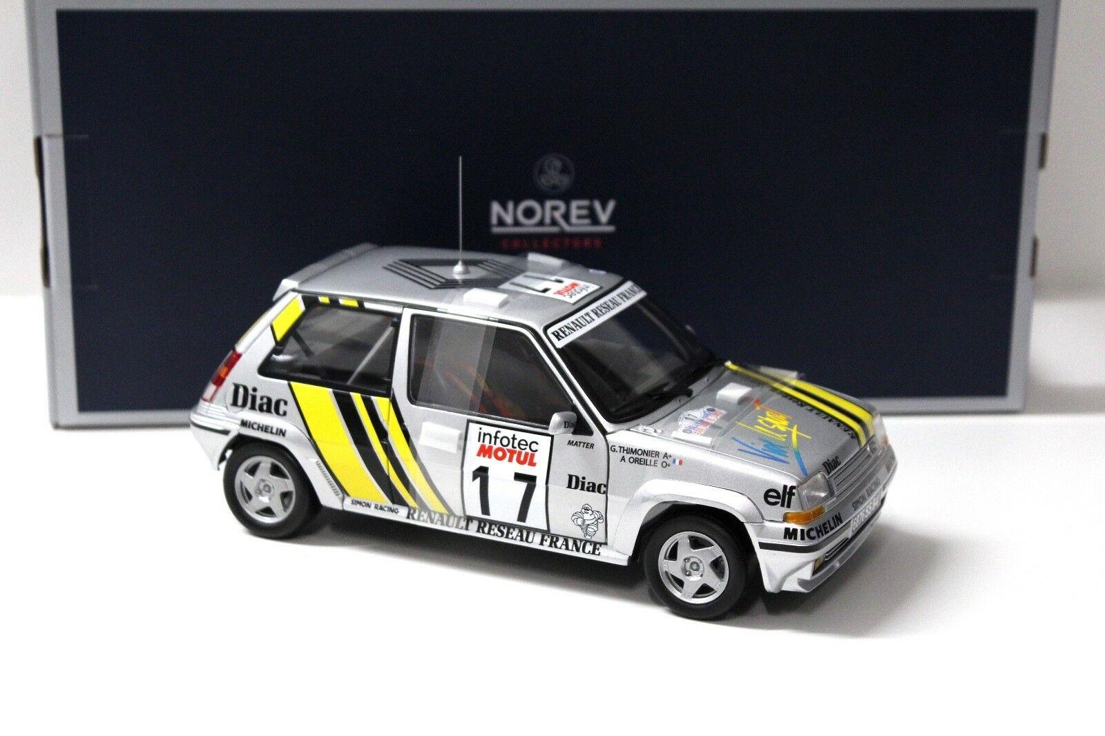 1:18 Norev Renault 5 R5 GT Supercinq Oreille #17 silver