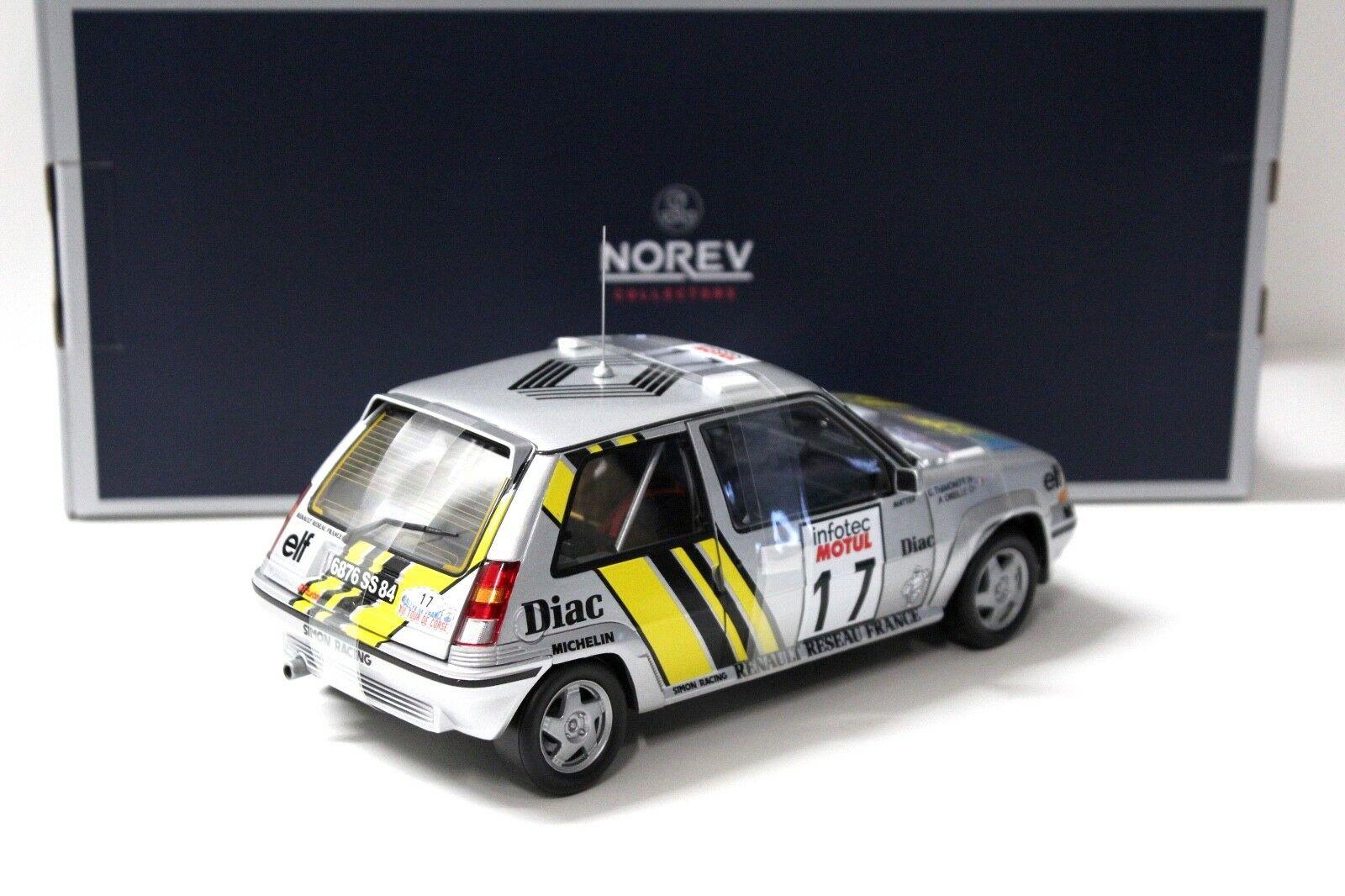 1:18 Norev Renault 5 R5 GT Supercinq Oreille #17 silver