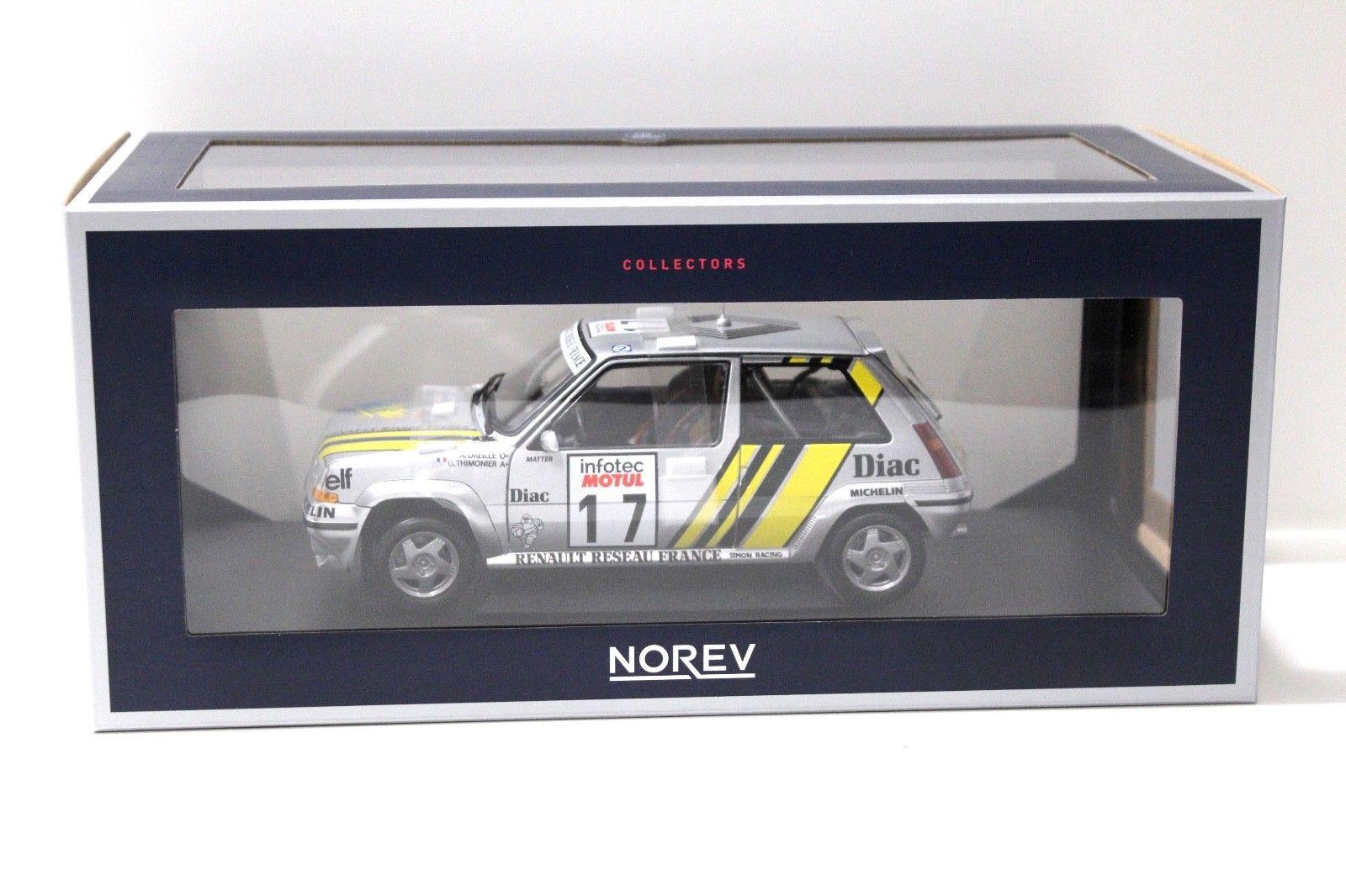 1:18 Norev Renault 5 R5 GT Supercinq Oreille #17 silver