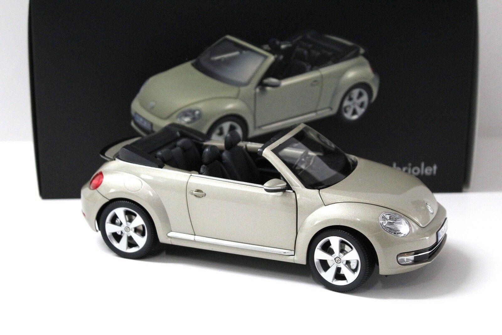 1:18 Kyosho Volkswagen VW Beetle Cabrio Moon-rock-silver DEALER VERSION