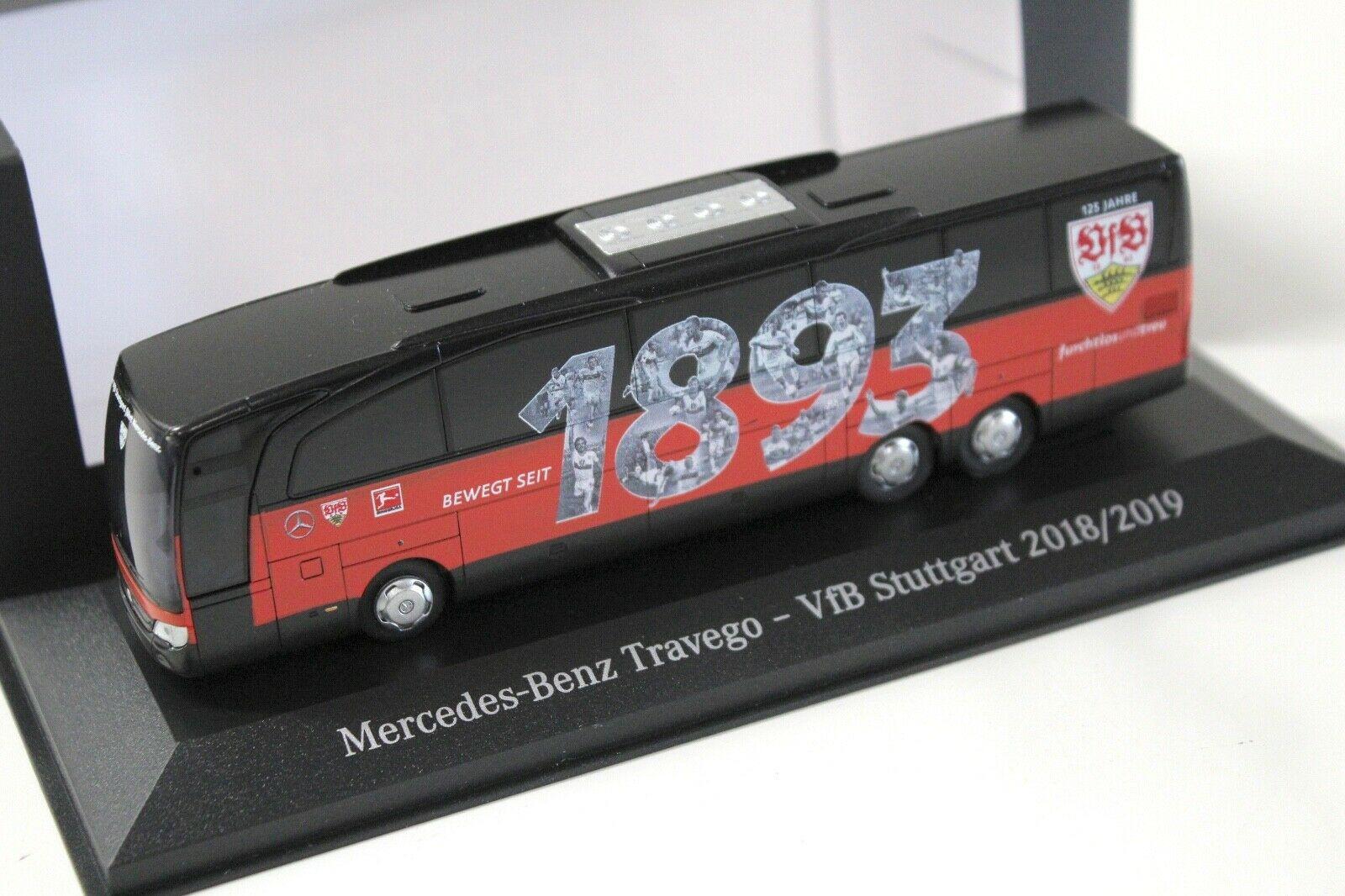 ID 46027 orig.jpg 1:87 Rietze Mercedes Travego Team Bus VFB Stuttgart 2018/2019 DEALER VERSION