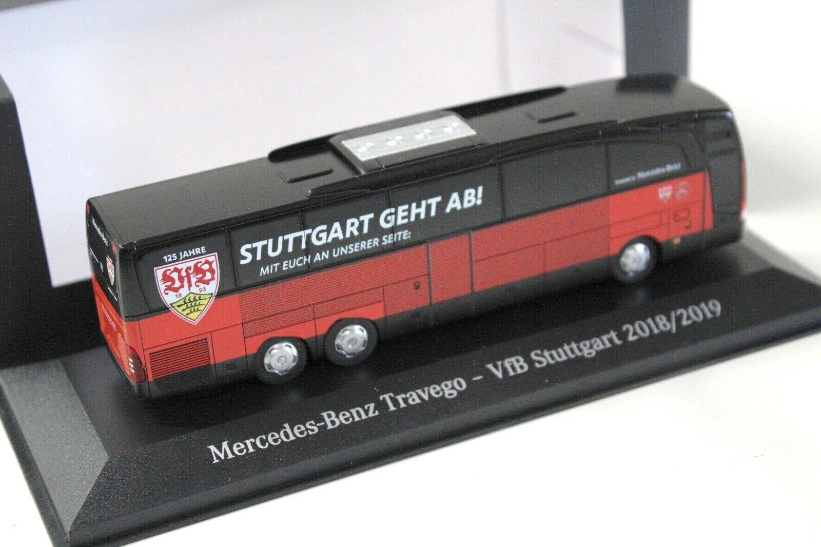 1:87 Rietze Mercedes Travego Team Bus VFB Stuttgart 2018/2019 DEALER VERSION