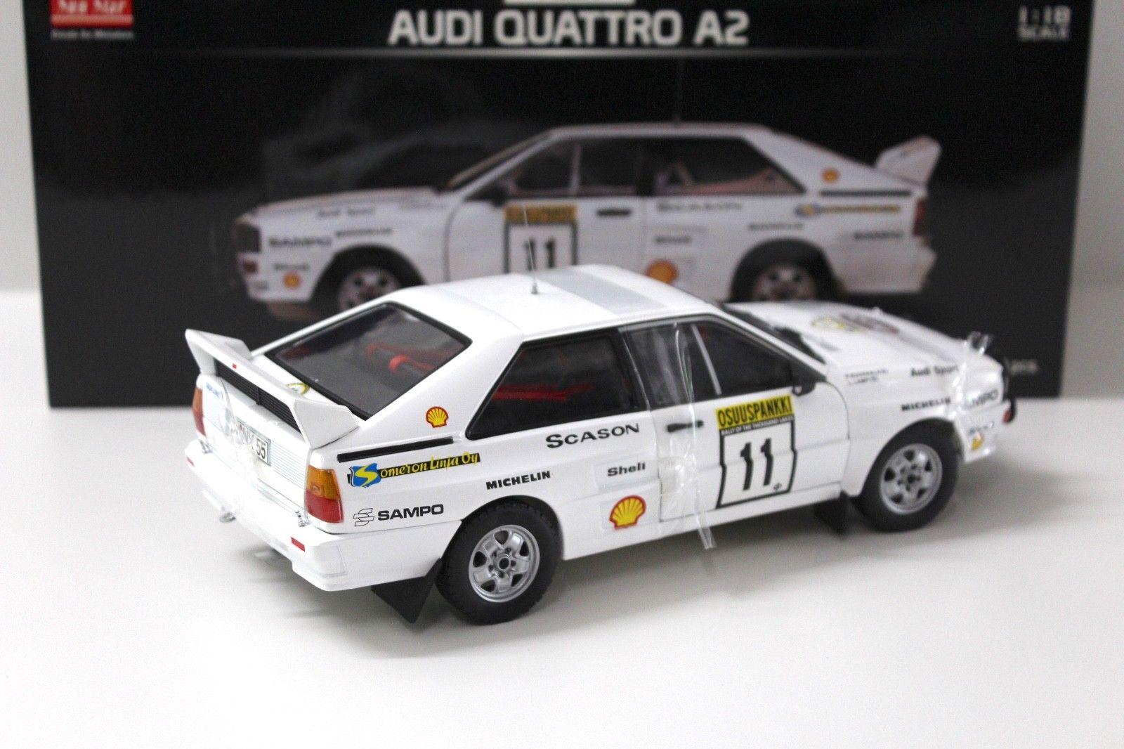 1:18 Sun Star Audi Quattro A2 Lakes Rally 1983 #11 white