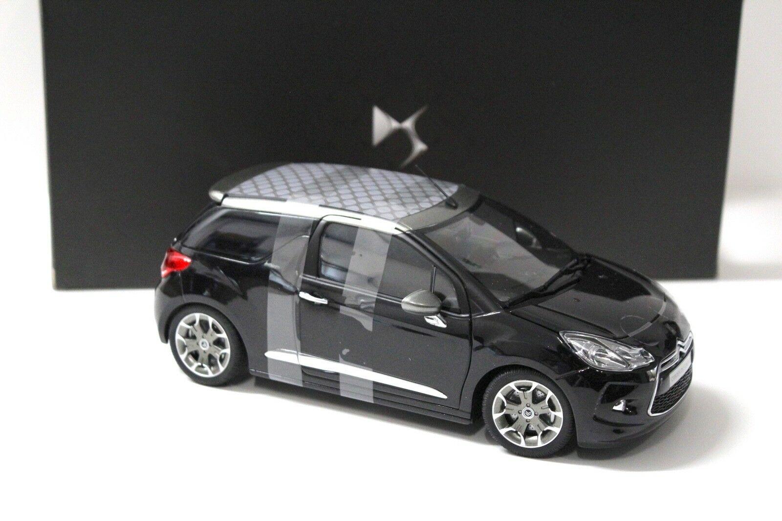 1:18 Norev Citroen DS3 Cabrio black DEALER VERSION