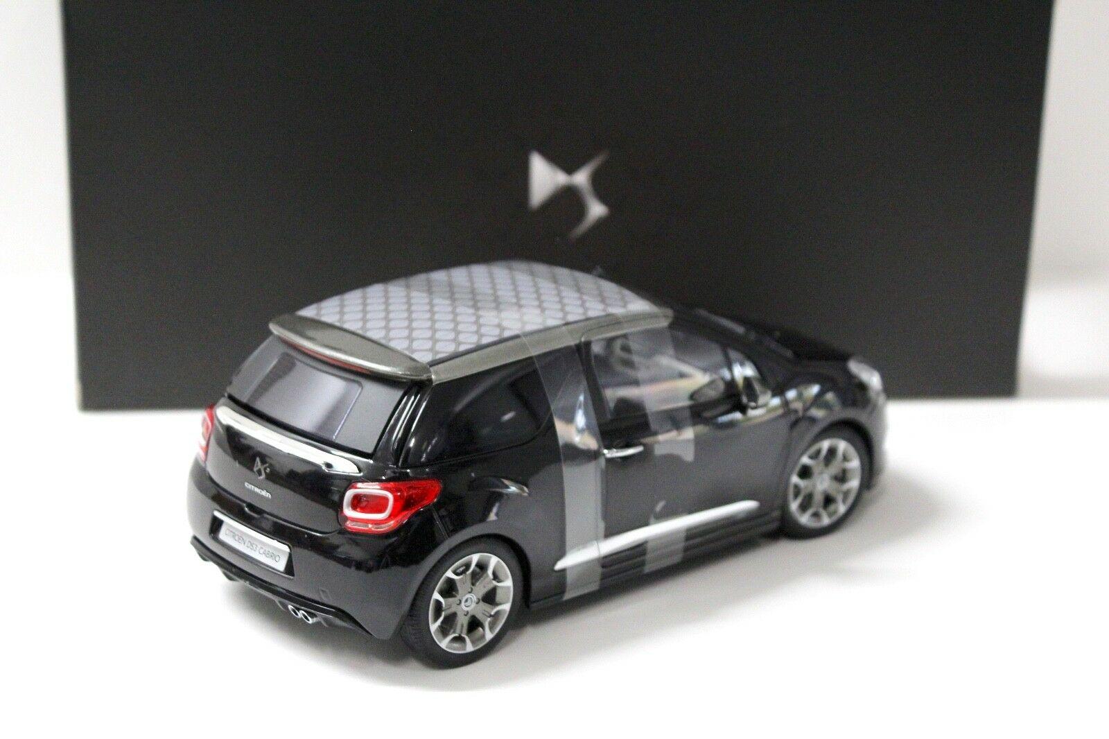 1:18 Norev Citroen DS3 Cabrio black DEALER VERSION