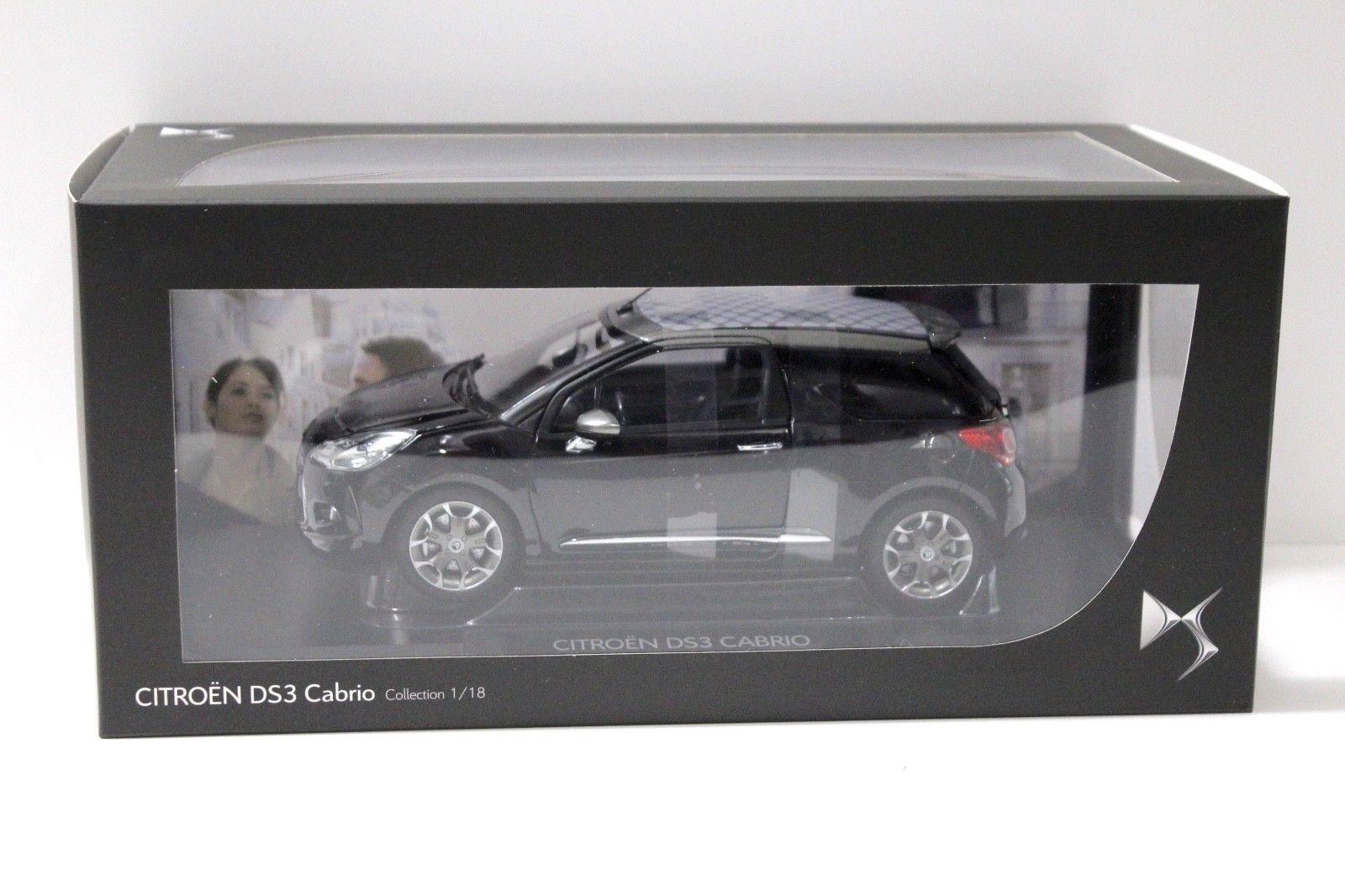 1:18 Norev Citroen DS3 Cabrio black DEALER VERSION