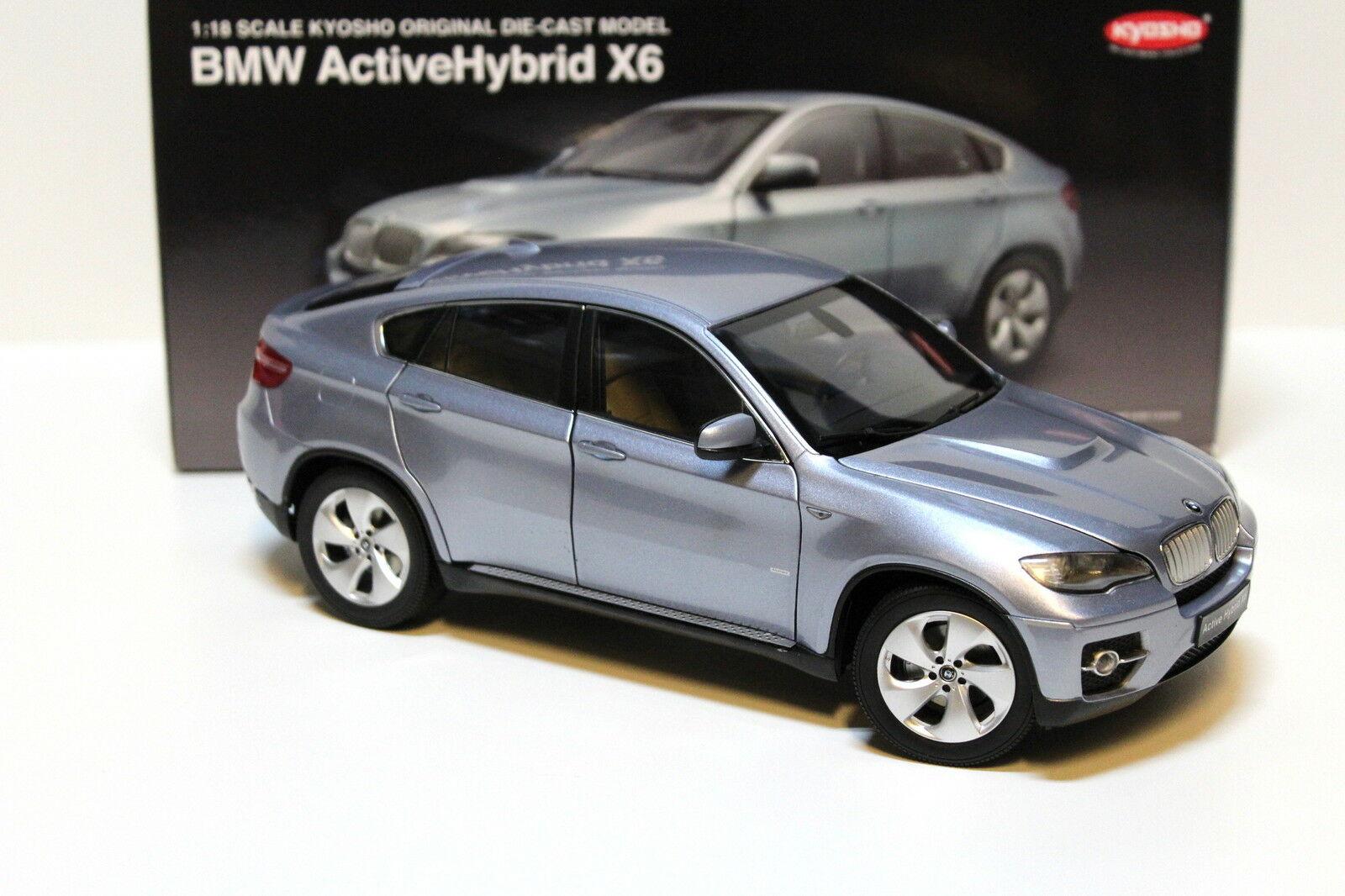 1:18 Kyosho BMW X6 Active Hybrid silver-blue