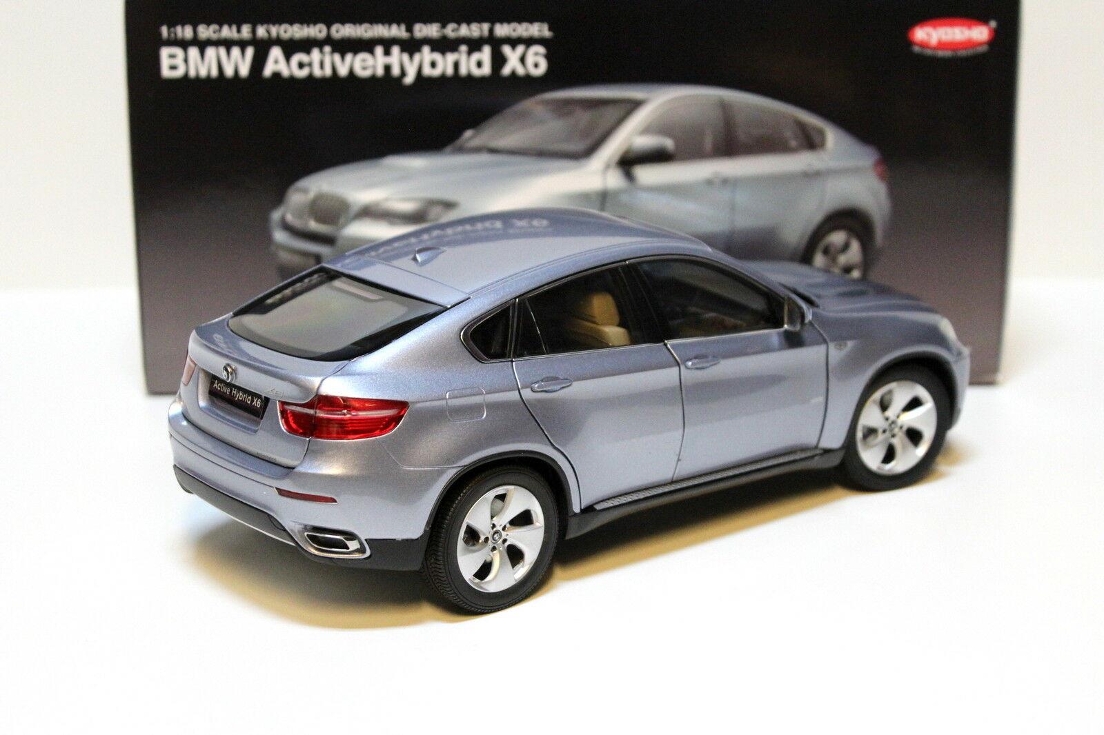 1:18 Kyosho BMW X6 Active Hybrid silver-blue