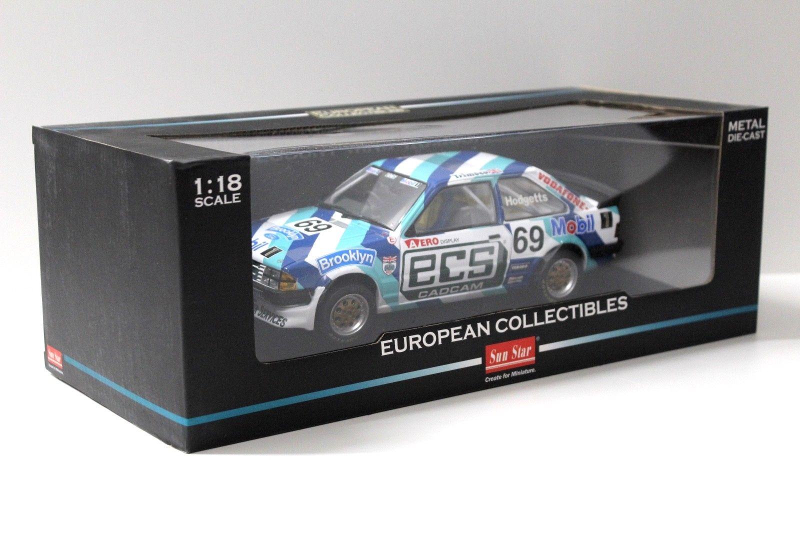 1:18 SunStar Ford Escort MKIII 1600i RHD Hodgetts #69