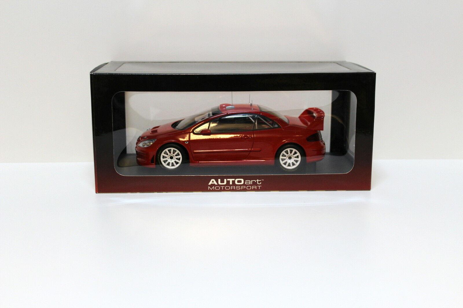 1:18 AutoArt Peugeot 307 WRC Rallye Plain Body red