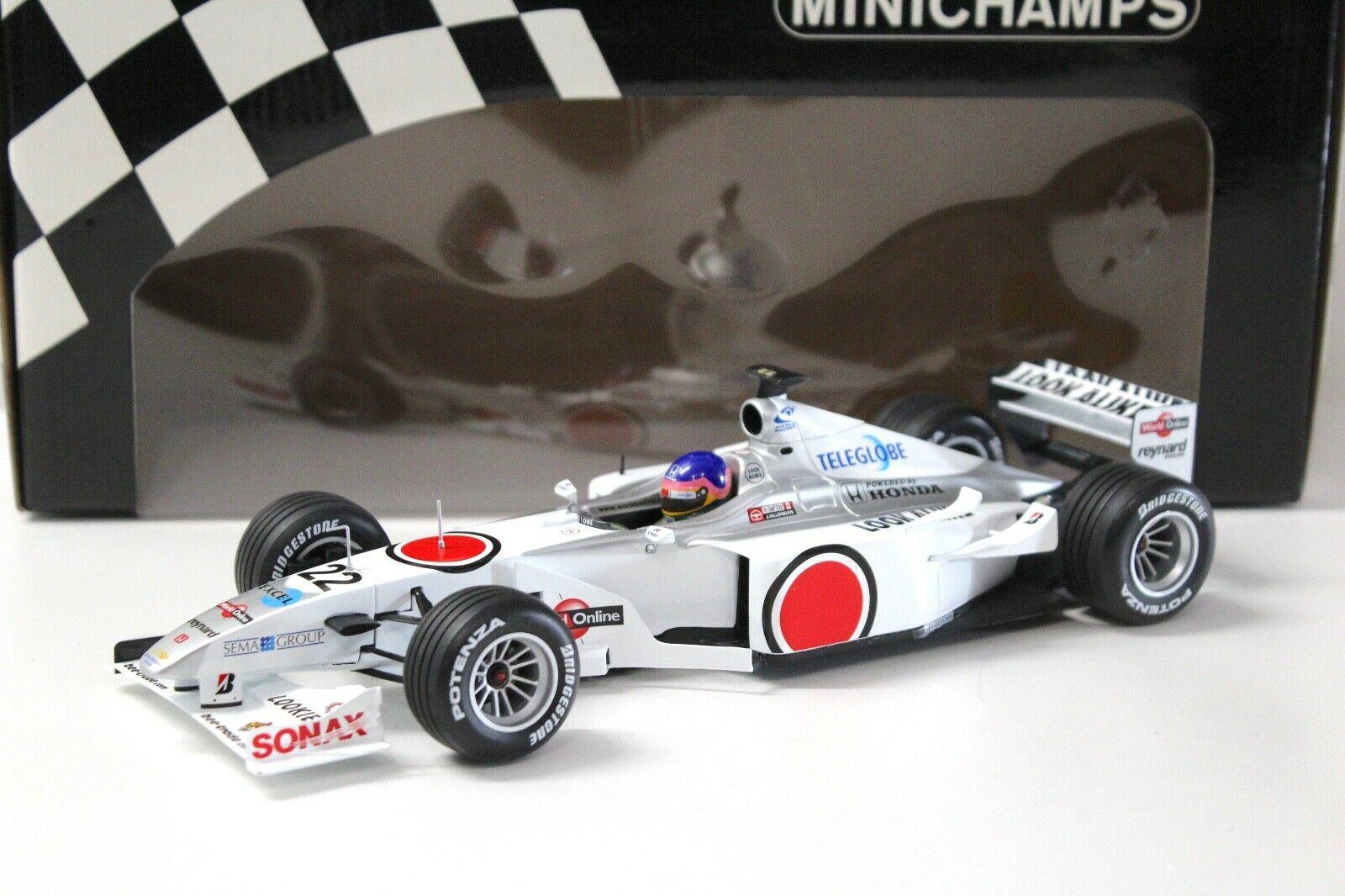 1:18 Minichamps F1 BAR 02 Honda J.Villeneuve 2000 #22