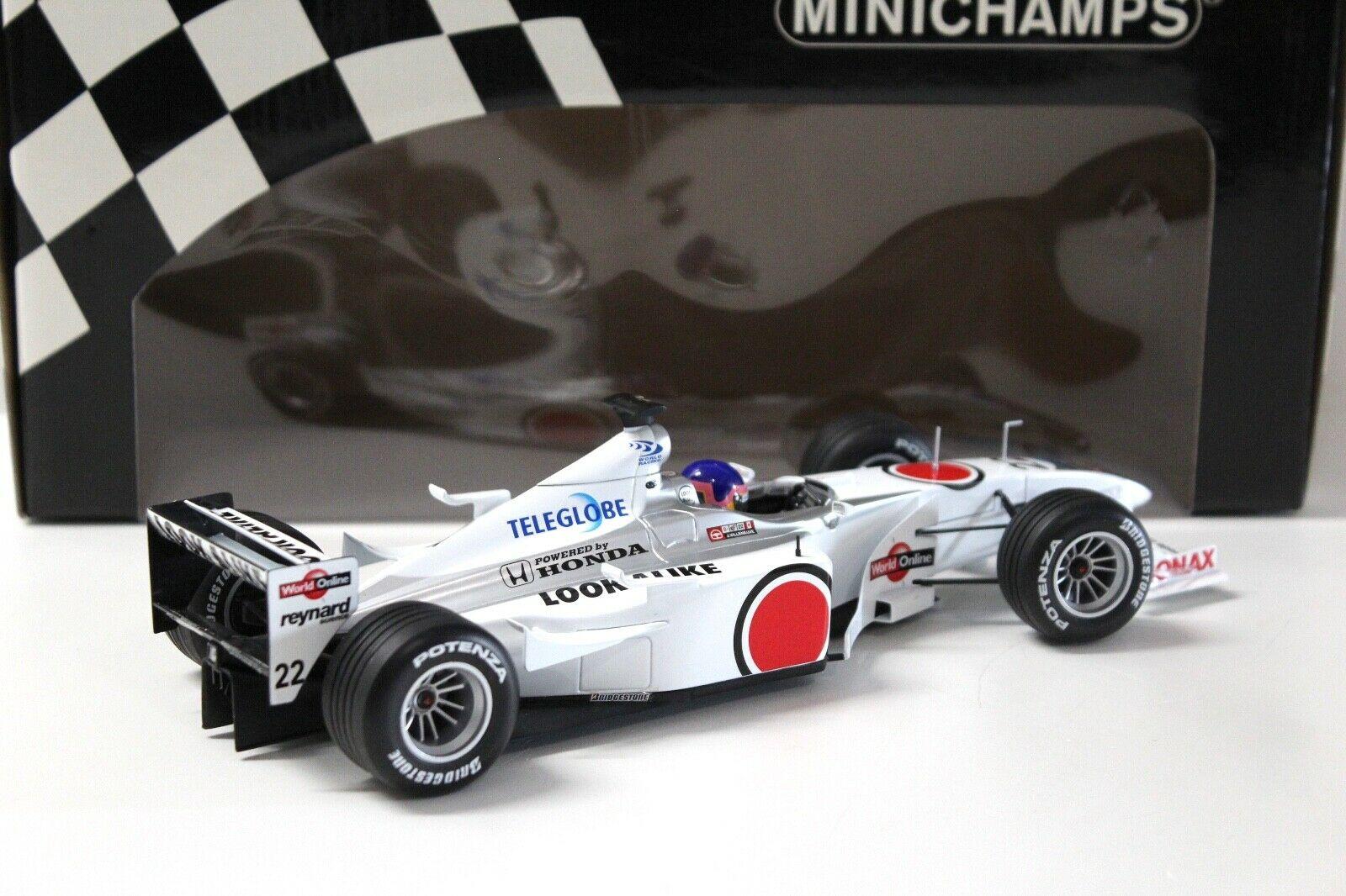 1:18 Minichamps F1 BAR 02 Honda J.Villeneuve 2000 #22