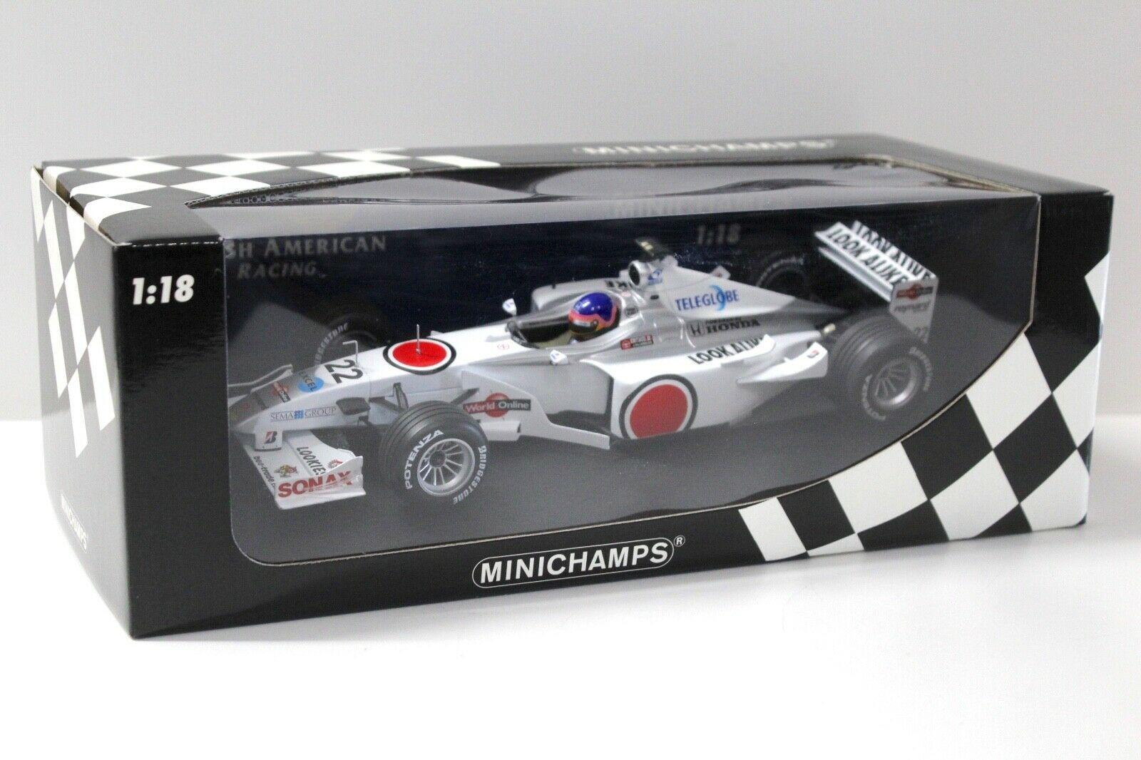 1:18 Minichamps F1 BAR 02 Honda J.Villeneuve 2000 #22