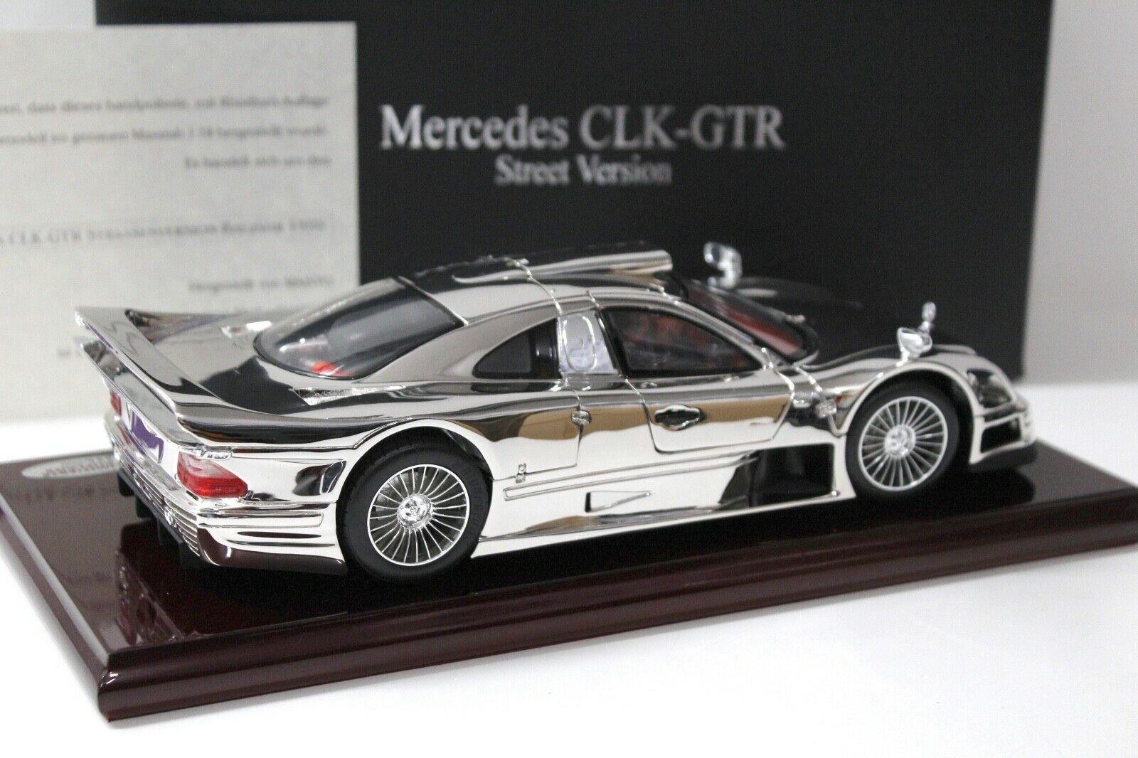 1:18 Maisto Mercedes CLK GTR Street RHODIUM EDITION