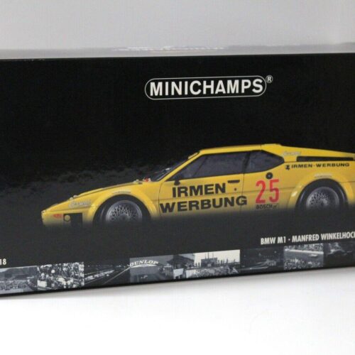 1:18 Minichamps BMW M1 ProCar Winkelhock DRM 1980 #25 IRMEN