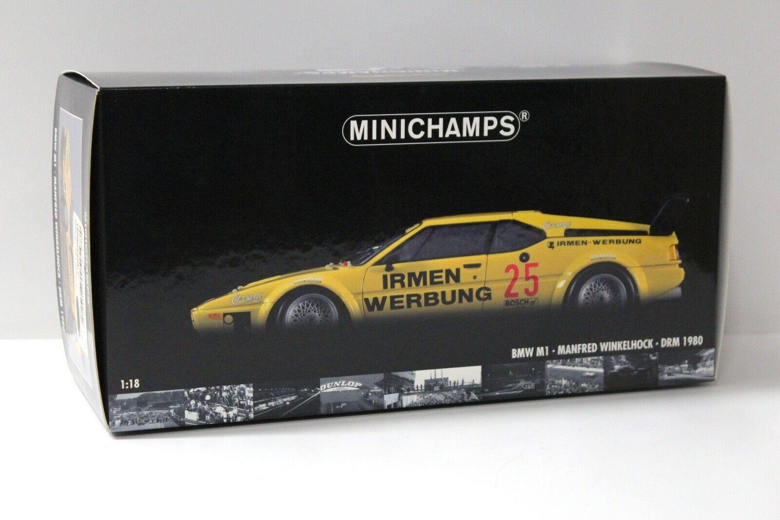 1:18 Minichamps BMW M1 ProCar Winkelhock DRM 1980 #25 IRMEN