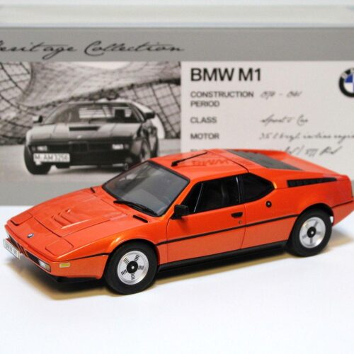 1:18 Minichamps BMW M1 Coupe orange Heritage Collection DEALER VERSION