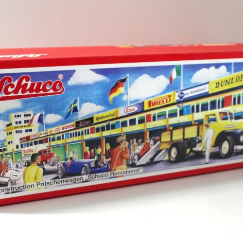 Schuco Construction Pritschenwagen LKW Schuco Renndienst yellow