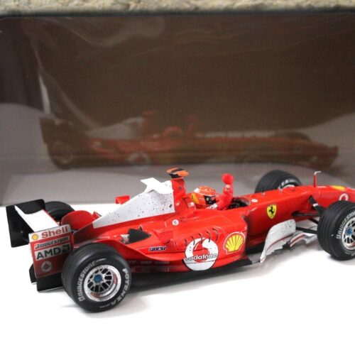 1:18 Hot Wheels F1 Ferrari F2004 SAKHIR/BAHRAIN M.Schumacher After Race