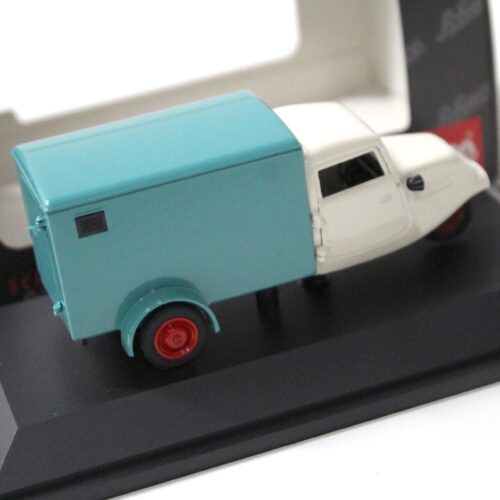 1:43 Schuco Tempo Kastenwagen blue/ white