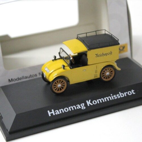 1:43 Schuco Hanomag Kommissbrot Kasten Van Reichspost yellow