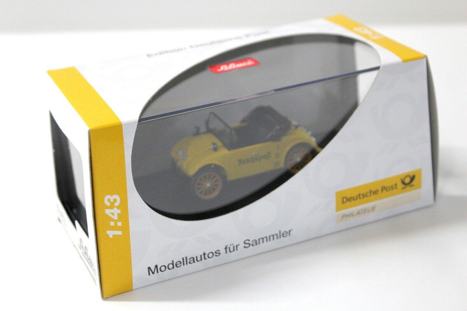 1:43 Schuco Hanomag Kommissbrot Cabrio Reichspost yellow