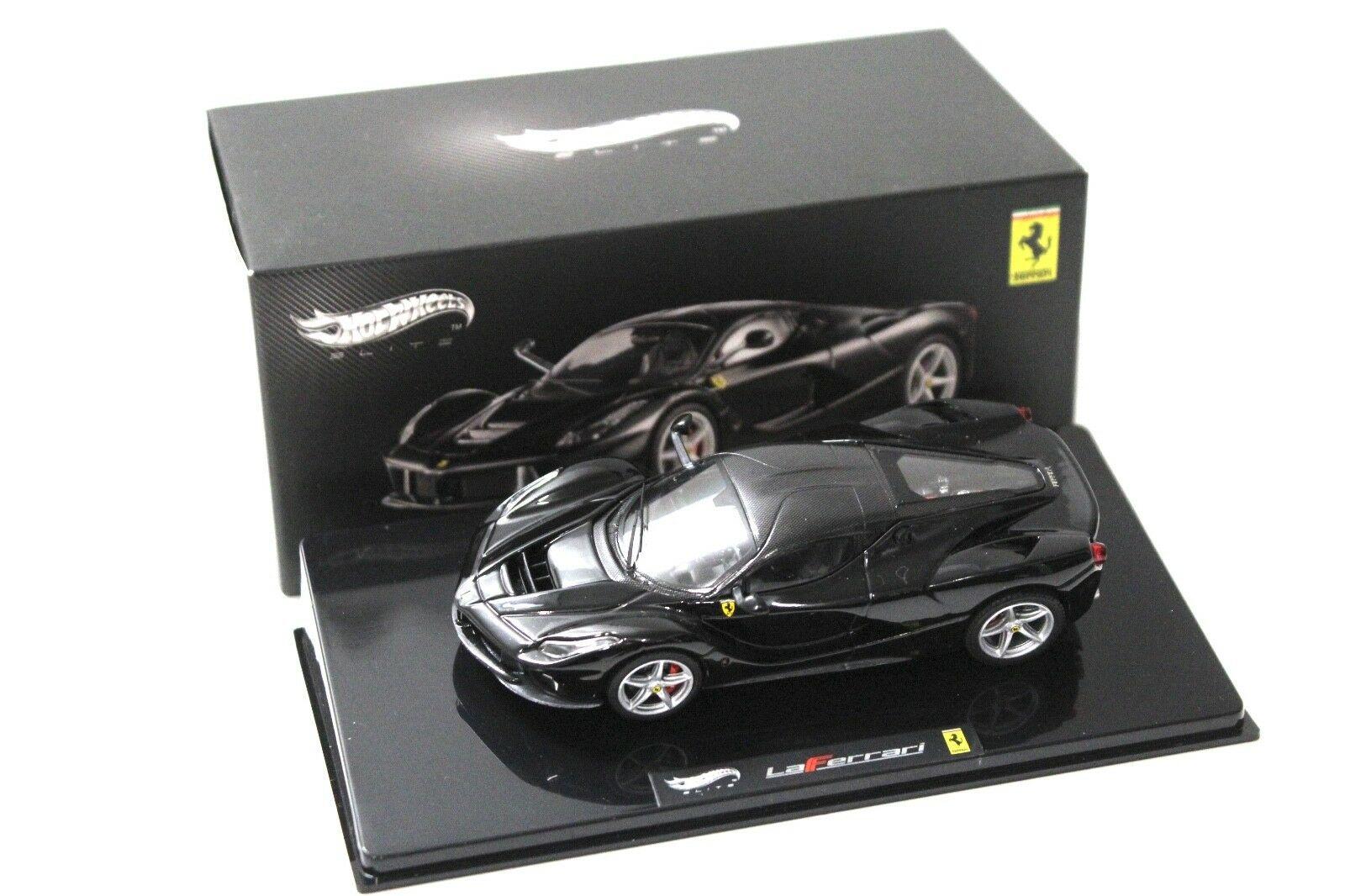 1:43 Hot Wheels Elite Ferrari LaFerrari black