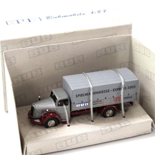 1:87 BUB Mercedes L6600 Spielwarenmesse Express 2005 red/ grey