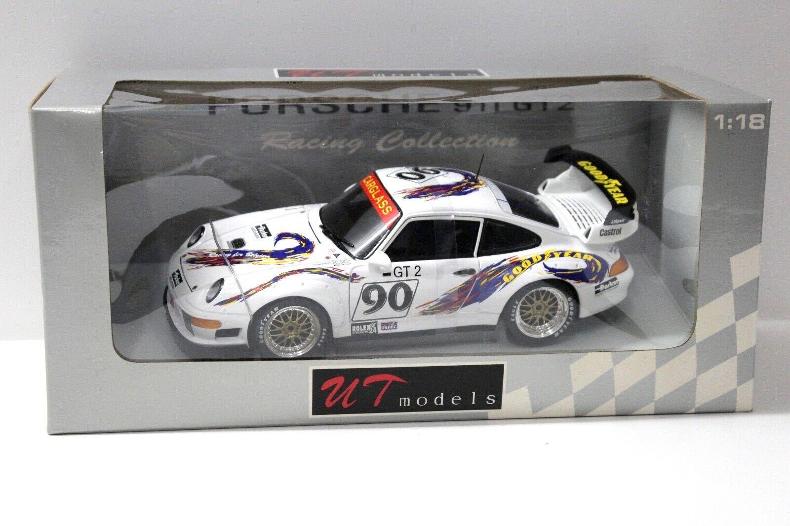 1:18 UT Models Porsche 911 993 GT2 Daytona 1998 Wauters #90 white