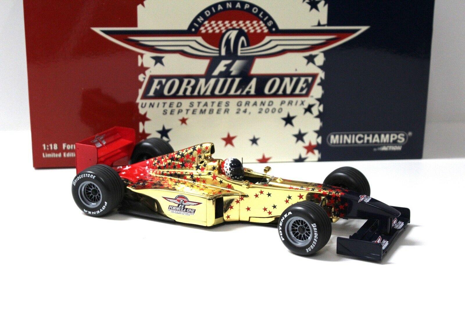 1:18 Minichamps F1 IMS Event Car US Grand Prix gold boxed