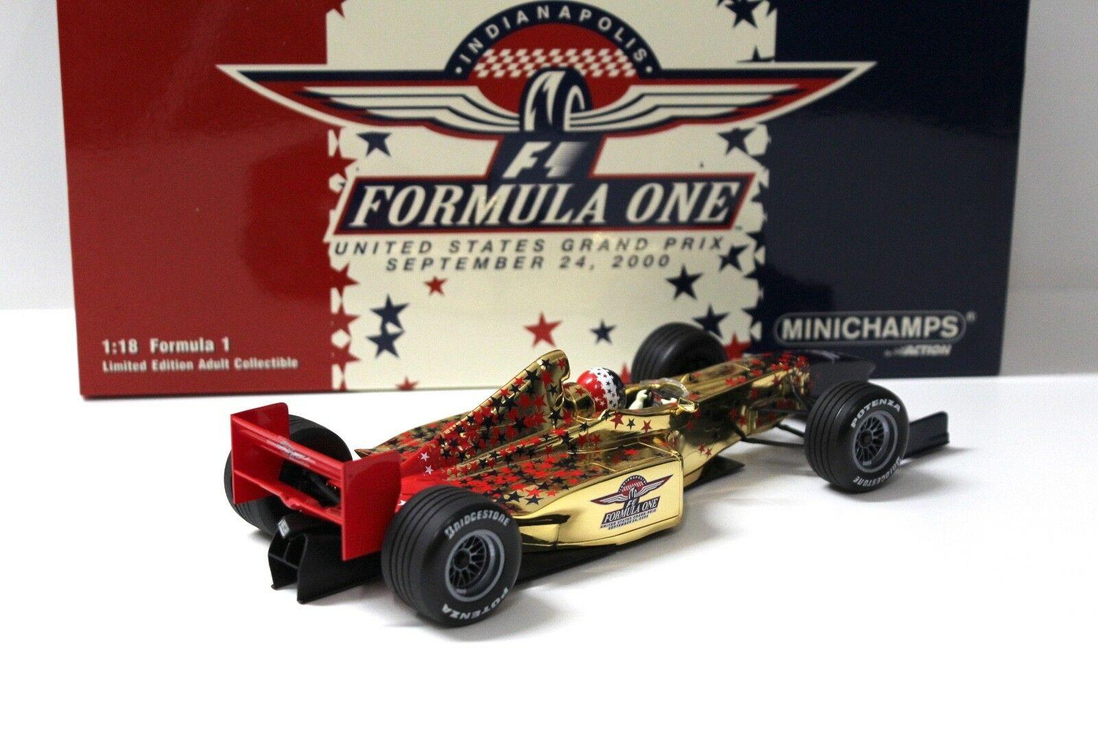 1:18 Minichamps F1 IMS Event Car US Grand Prix gold boxed