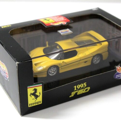 1:43 Hot Wheels Ferrari F50 yellow 1995