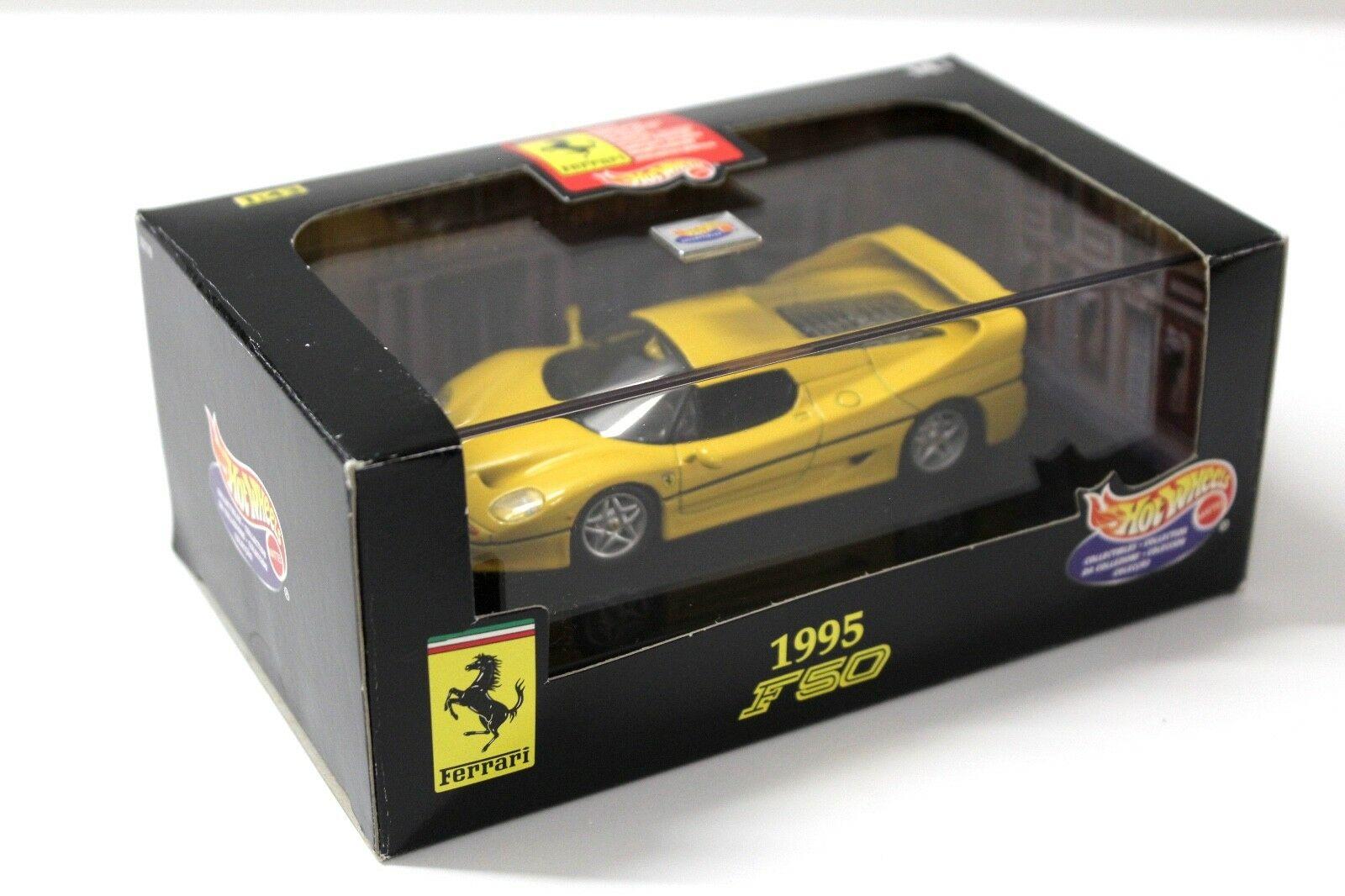 1:43 Hot Wheels Ferrari F50 yellow 1995