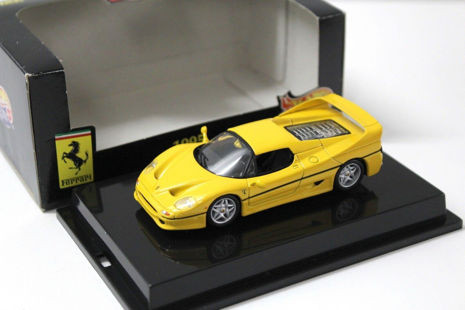 1:43 Hot Wheels Ferrari F50 yellow 1995