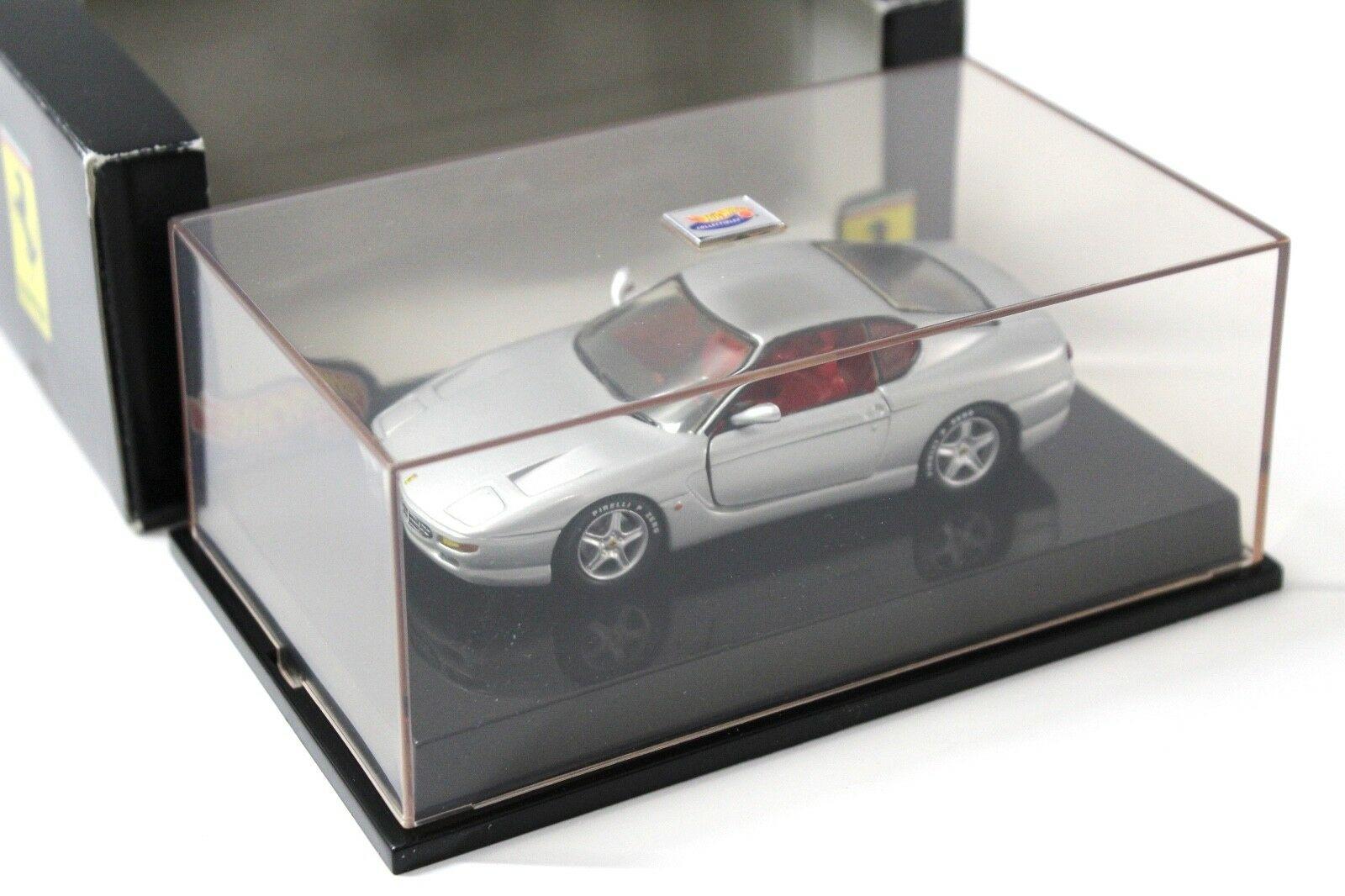 1:43 Hot Wheels Ferrari 456 GT Coupe silver