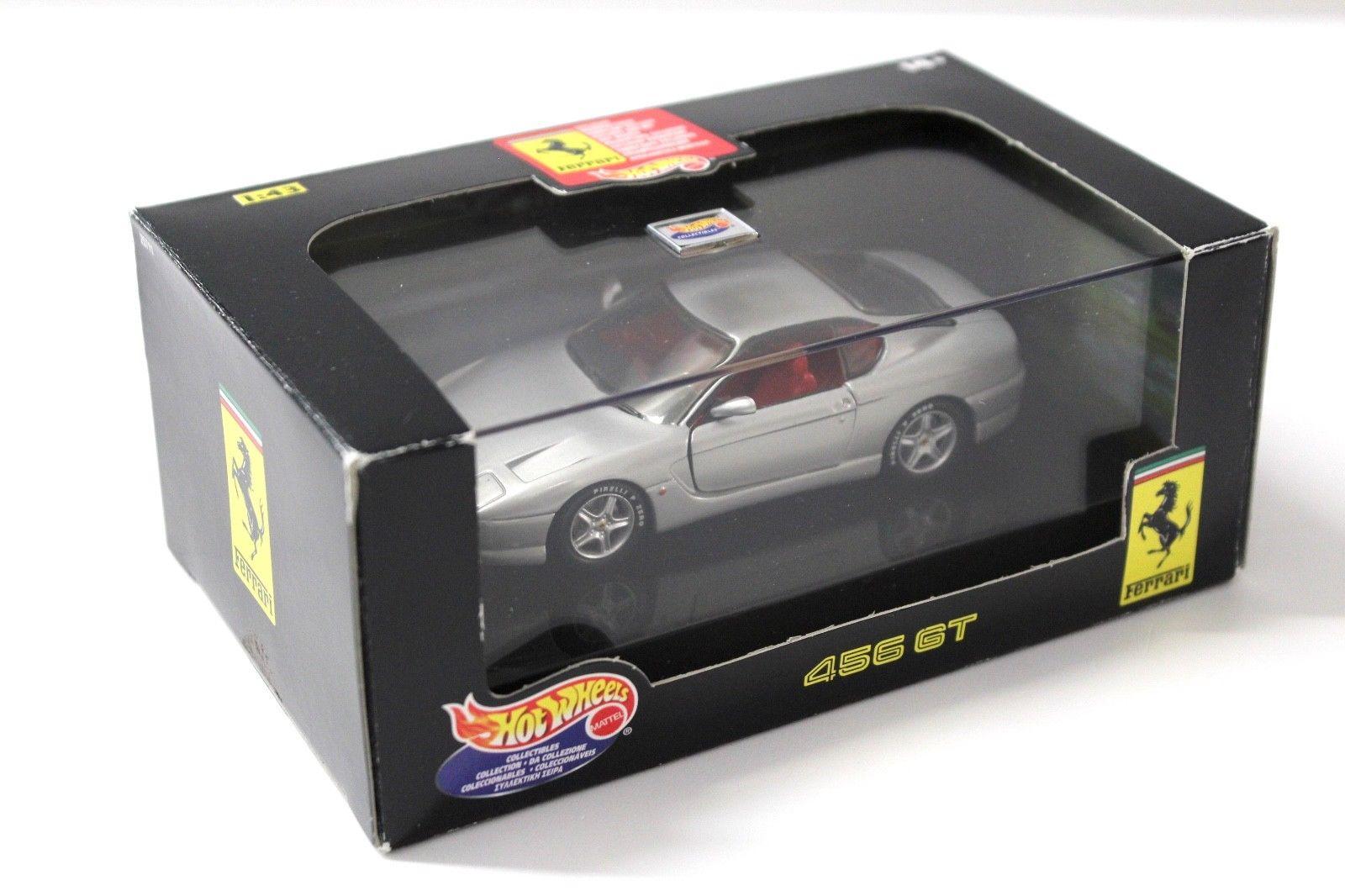 1:43 Hot Wheels Ferrari 456 GT Coupe silver
